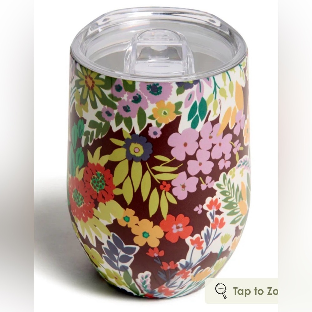 BRAND NEW Vera Bradley 12 ounce Tumbler in Evening Garden pattern